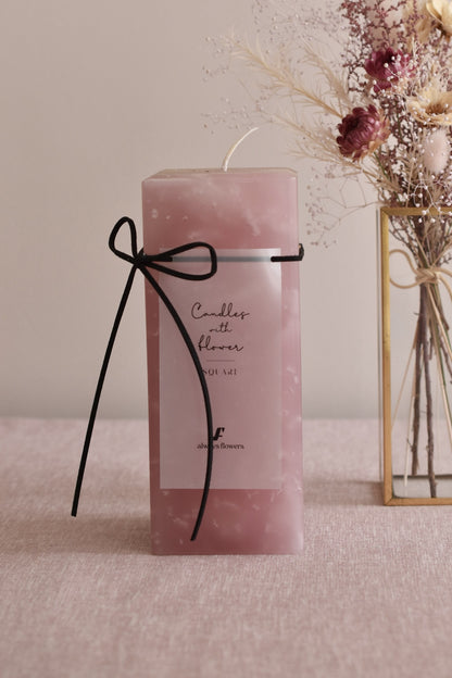 ◆NEW◆Candle&amp;Dried Bouquet／キャンドル&amp;ドライブーケセット　ローズドラジェ