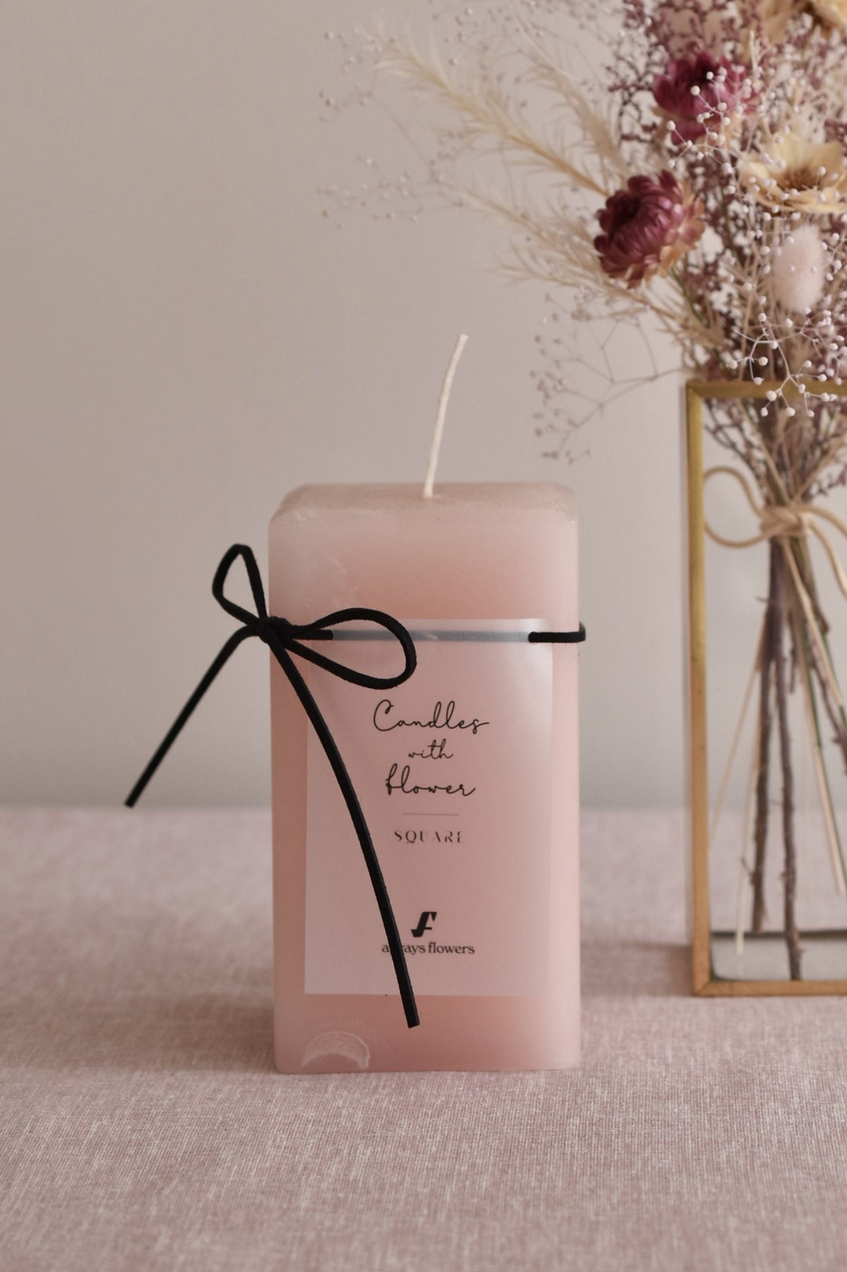 ◆NEW◆Candle&amp;Dried Bouquet／キャンドル&amp;ドライブーケセット　ローズべべ
