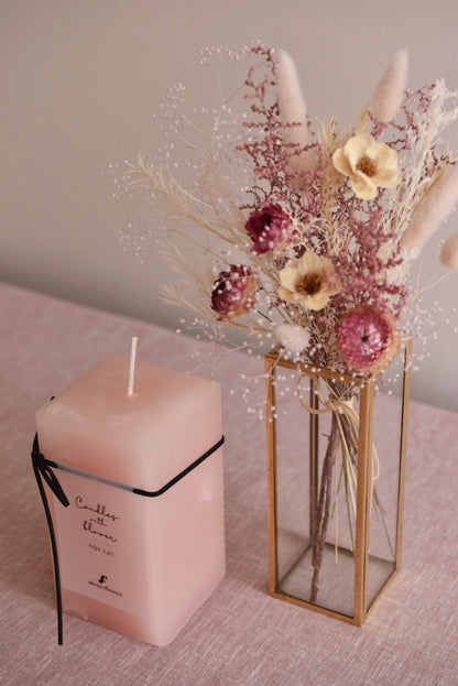 ◆NEW◆Candle&amp;Dried Bouquet／キャンドル&amp;ドライブーケセット　ローズべべ