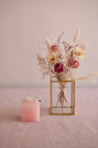 ◆NEW◆Candle&amp;Dried Bouquet／キャンドル&amp;ドライブーケセット　ローズべべ