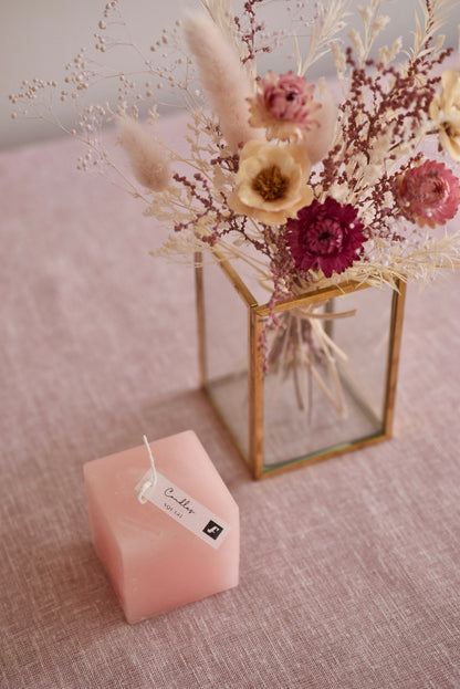 ◆NEW◆Candle&amp;Dried Bouquet／キャンドル&amp;ドライブーケセット　ローズべべ