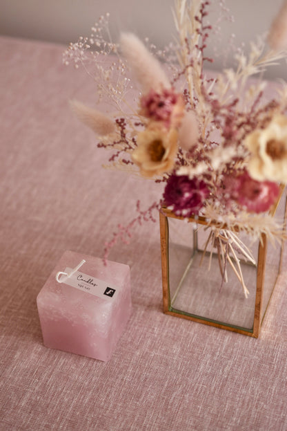 ◆NEW◆Candle&amp;Dried Bouquet／キャンドル&amp;ドライブーケセット　ローズドラジェ