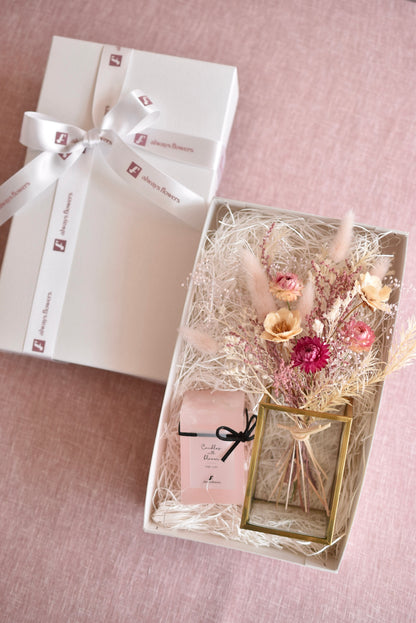 ◆NEW◆Candle&amp;Dried Bouquet／キャンドル&amp;ドライブーケセット　ローズべべ