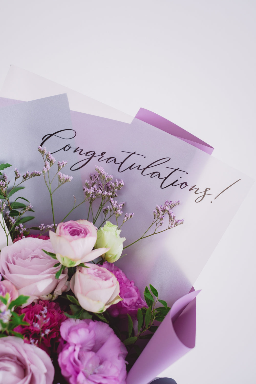 Message Bouquet/メッセージブーケ パープル/生花・花束