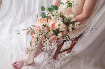 【エリア限定】Wedding Bouquet／オーダーデザインサンプル／ フレッシュフラワー／No.13