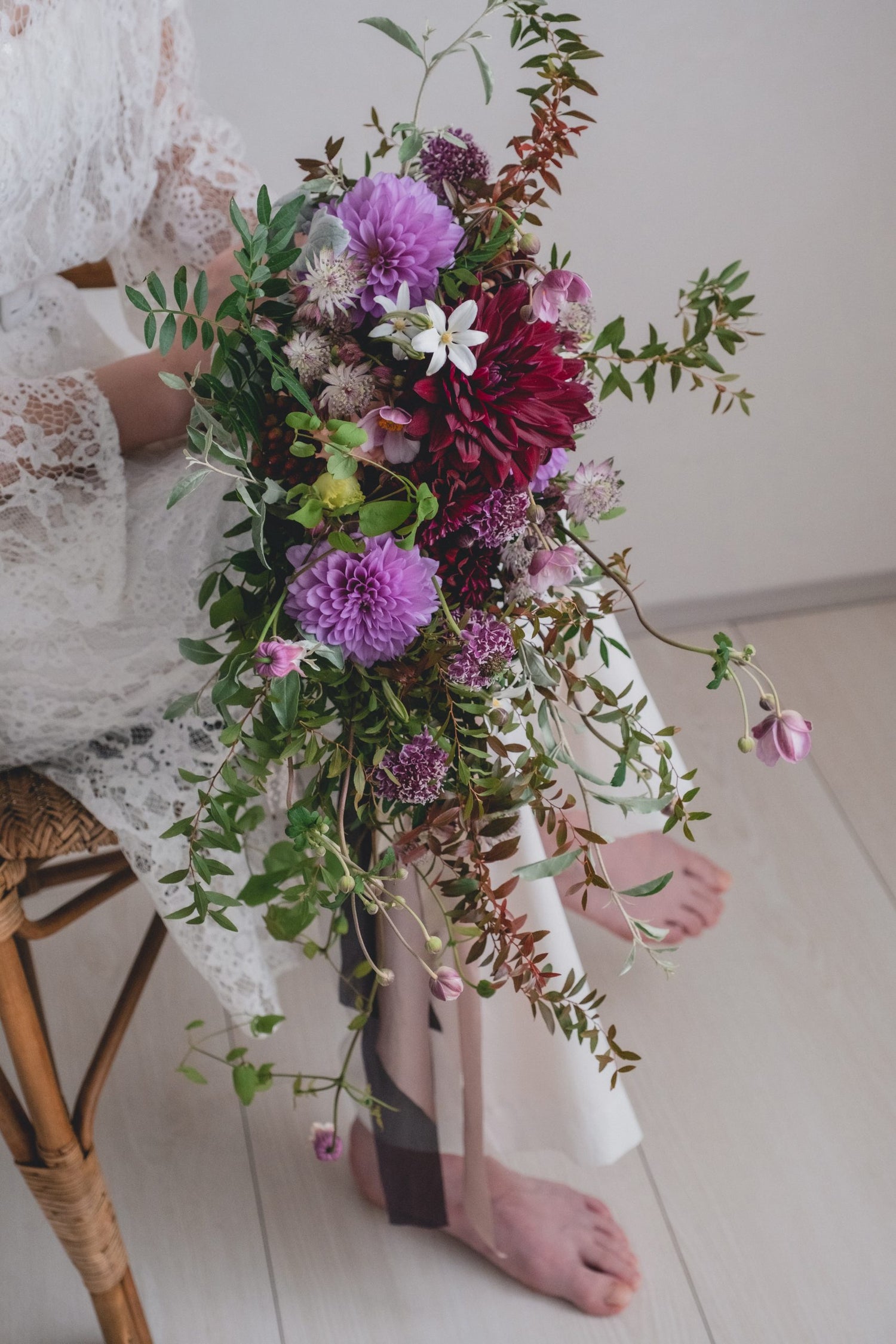 【エリア限定】Wedding Bouquet／オーダーデザインサンプル／ フレッシュフラワー／No.5